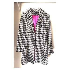 Houndstooth Express Pea Coat
