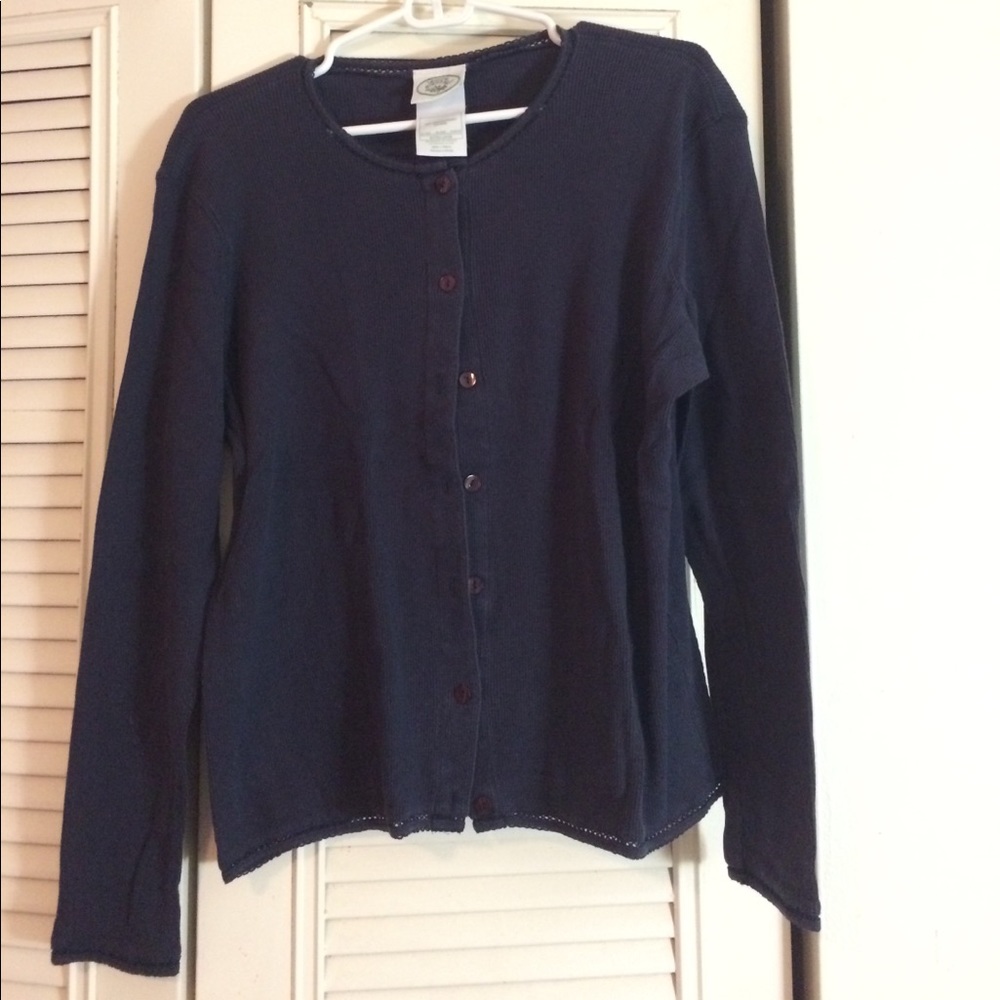 Laura Ashley dark blue cardigan