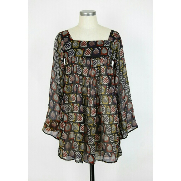 Winter Kate Tops - Winter Kate chiffon vintage silk tunic