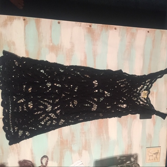 Free people black lace dress - Picture 2 of 3