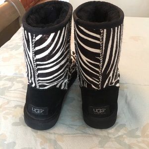 Authentic zebra print uggs
