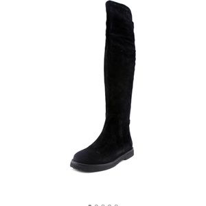 Vince black suede Coleton over the knee boots 7.5
