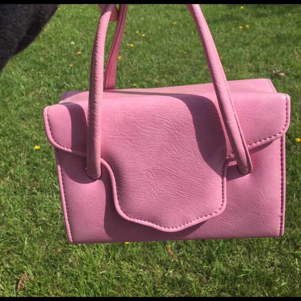 Vintage pink box purse