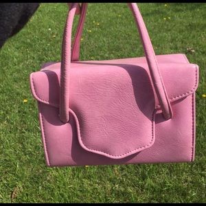 Vintage pink box purse