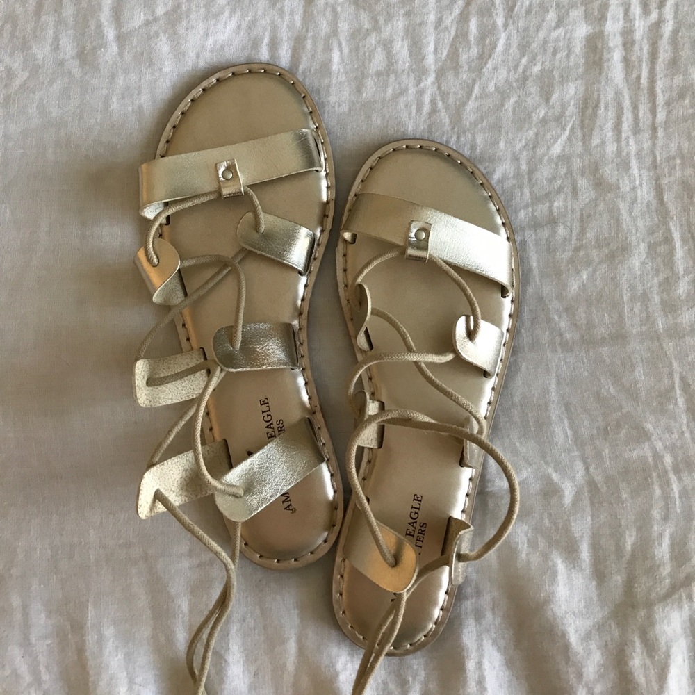 Sandals.