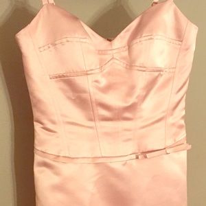 Gently worn bcbg pink satin dress