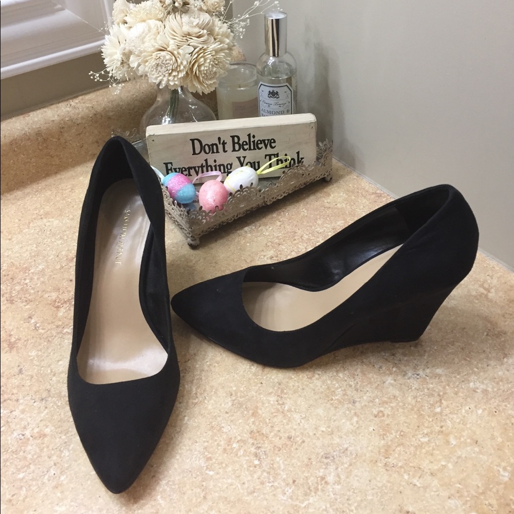 SAKs 5th Ave wedge heel-worn 1x