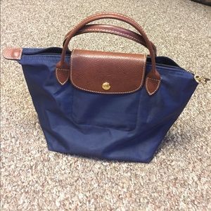 Navy Longchamp Mini Paris