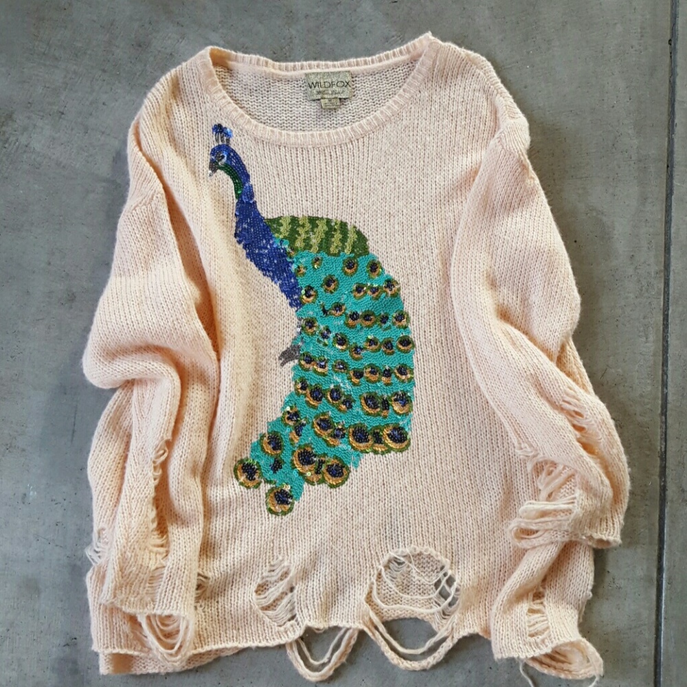 Wildfox Peacock Sweater