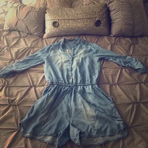 Denim romper