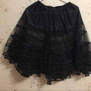 Black petticoat. Pet friendly home