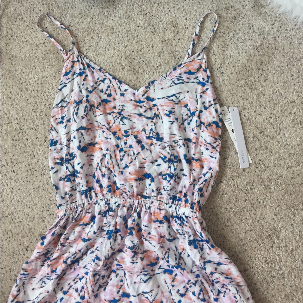 Aqua maxi dress size medium nwt women's floral