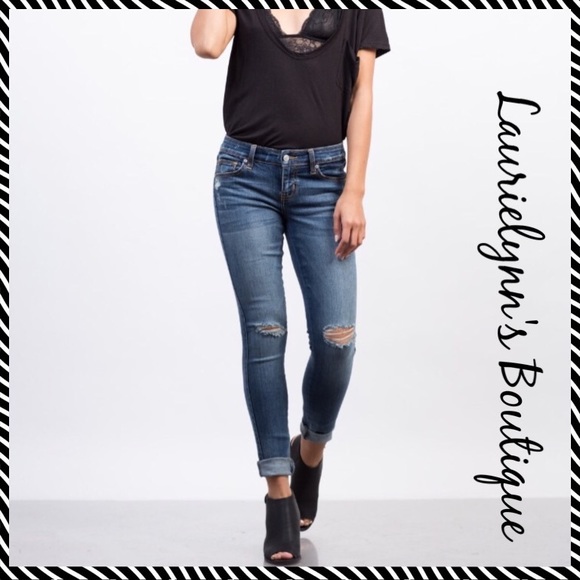 salvaje Denim Denim - Slightly distressed skinny Jeans