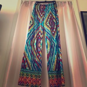Adorable Multicolor Flowy Pants