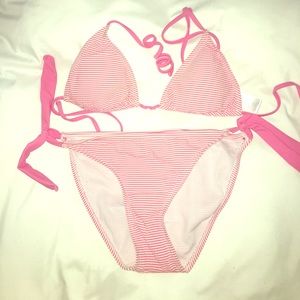 Light pink Lauren James seersucker bikini!