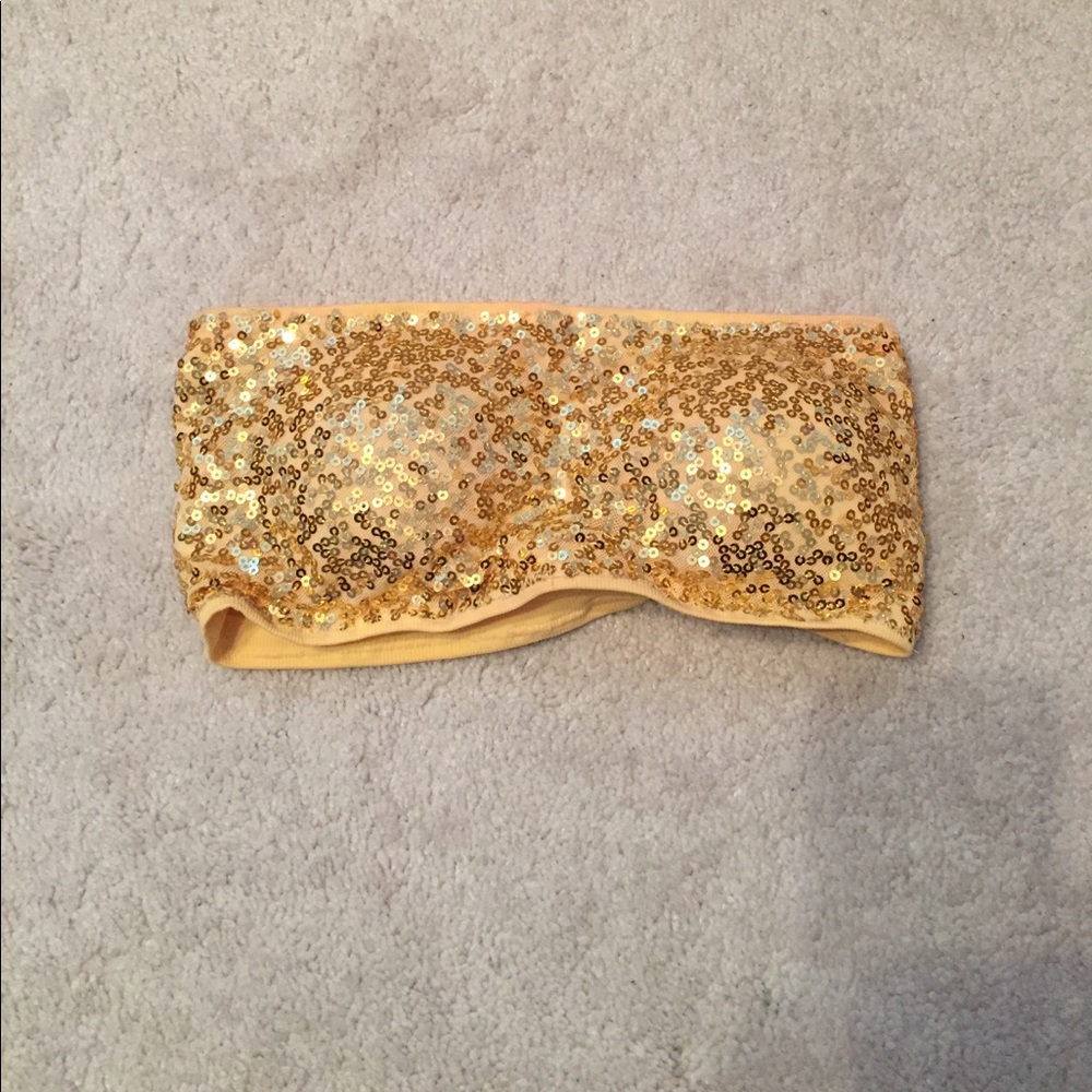 Gold sequin bandeau