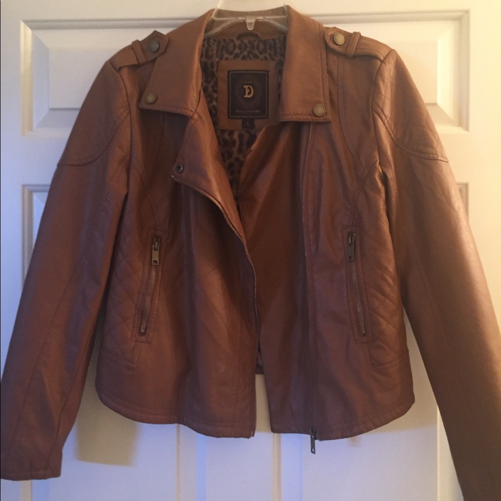 Faux leather jacket