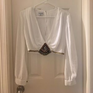 Bebe white top