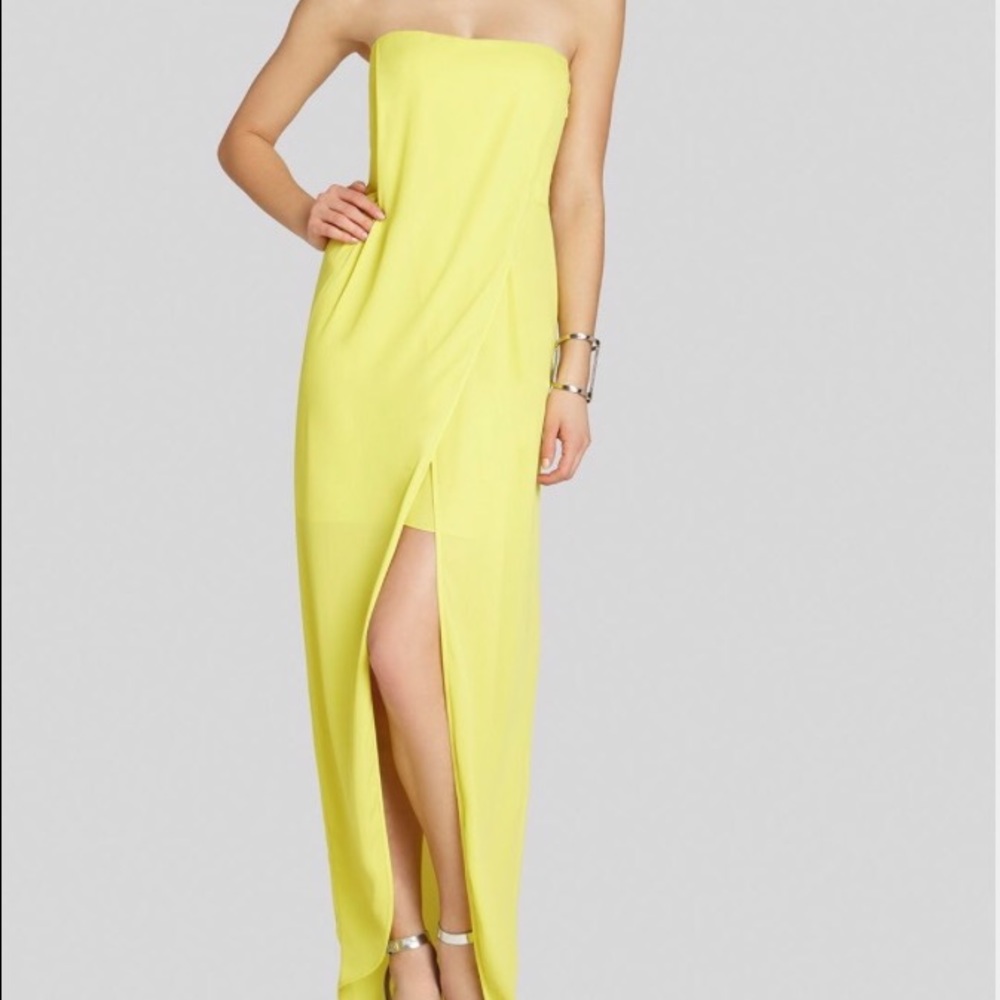 BCBG Jesse strapless drape dress- size 0