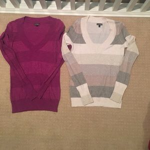2 Express sweaters, both small