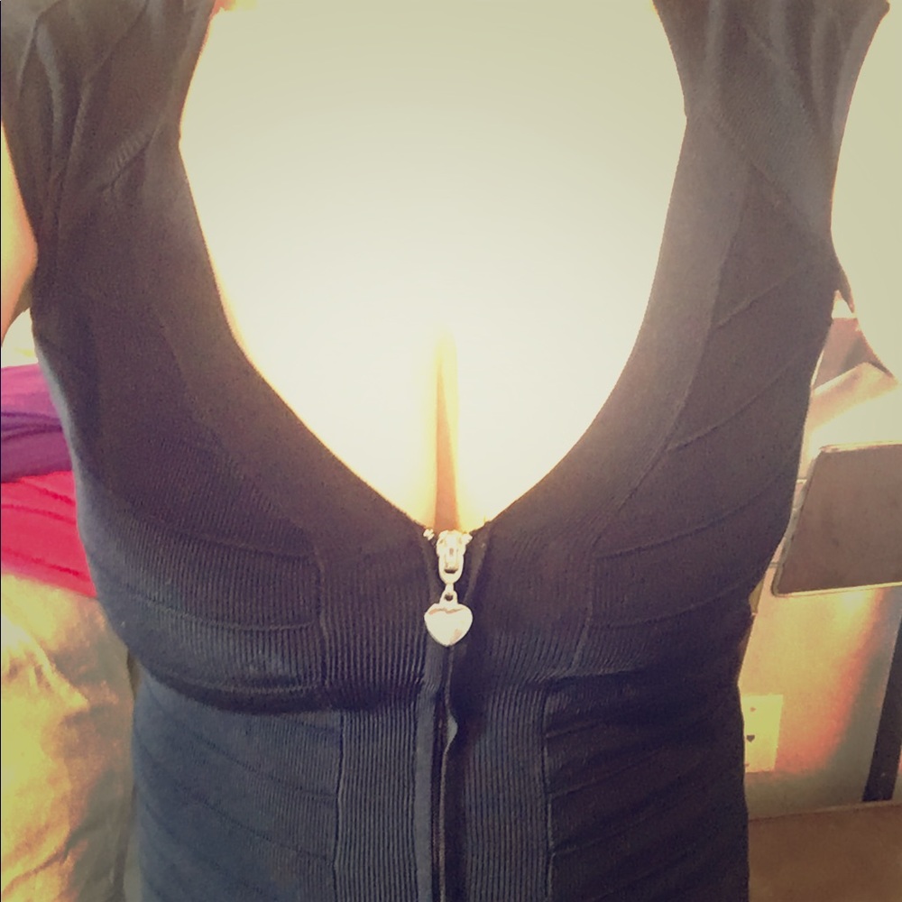 Bebe zip up cocktail dress