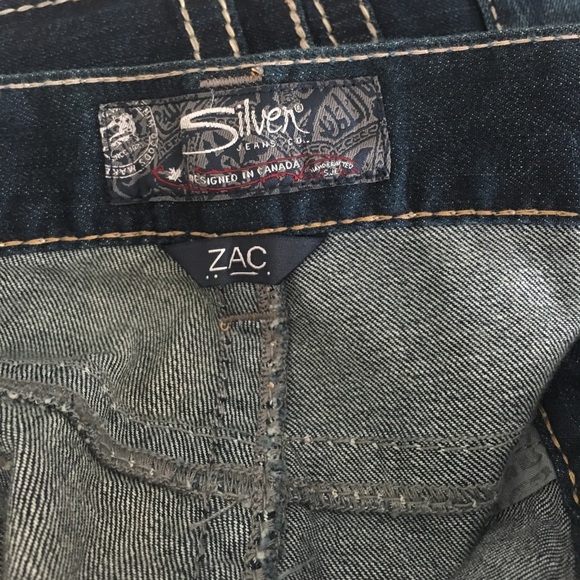 Silver Jeans Co. Zac Jeans Uomo – Vestibilità Rilassata, Gamba Dritta, Lavaggio Scuro EAE314 (Taglia 31W/30L)