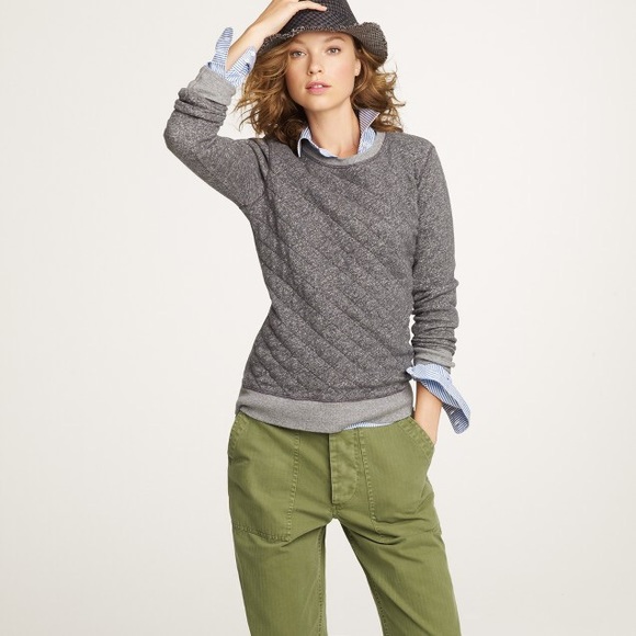 J. Crew Tops - CLOSET CLOSING 6/28. J. Crew Quilted Sweatshirt