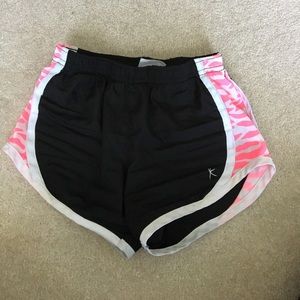 Girls athletic track shorts