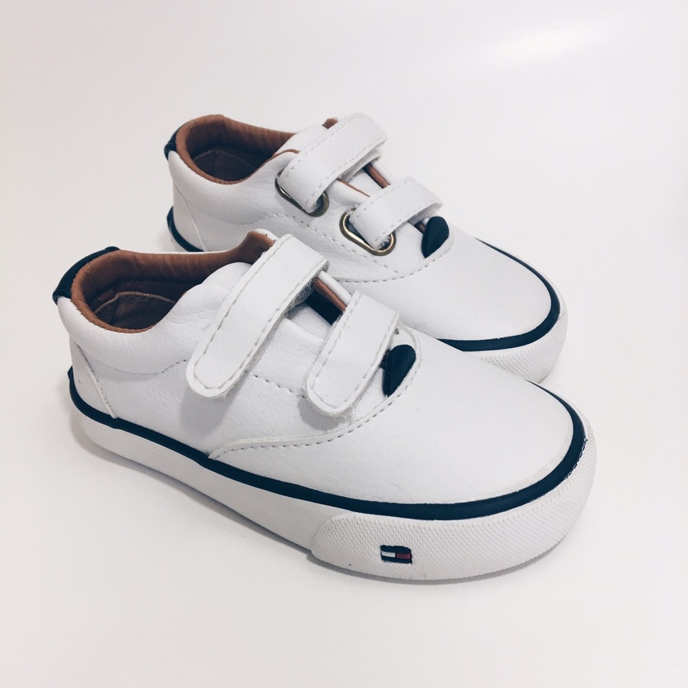 BOGO FREE ⭐️ Tommy Hilfiger White Velcro Sneakers