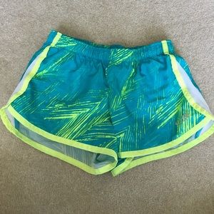Girls athletic track shorts