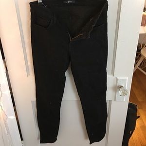 7 for all mankind black skinnies