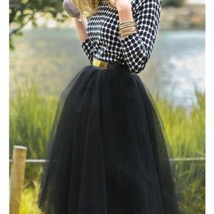 Black Tulle Skirt