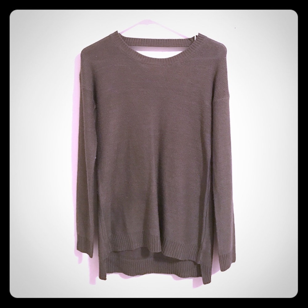 Dark Green Cross Back Sweater