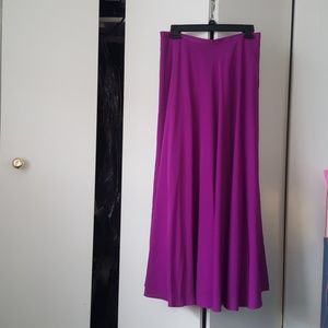 Lauren by Ralph Lauren long silky purple skirt