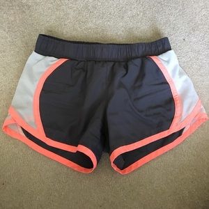 Girls athletic track shorts