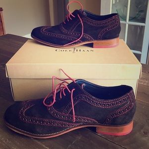 Cole Haan Air Colton Suede Wingtips