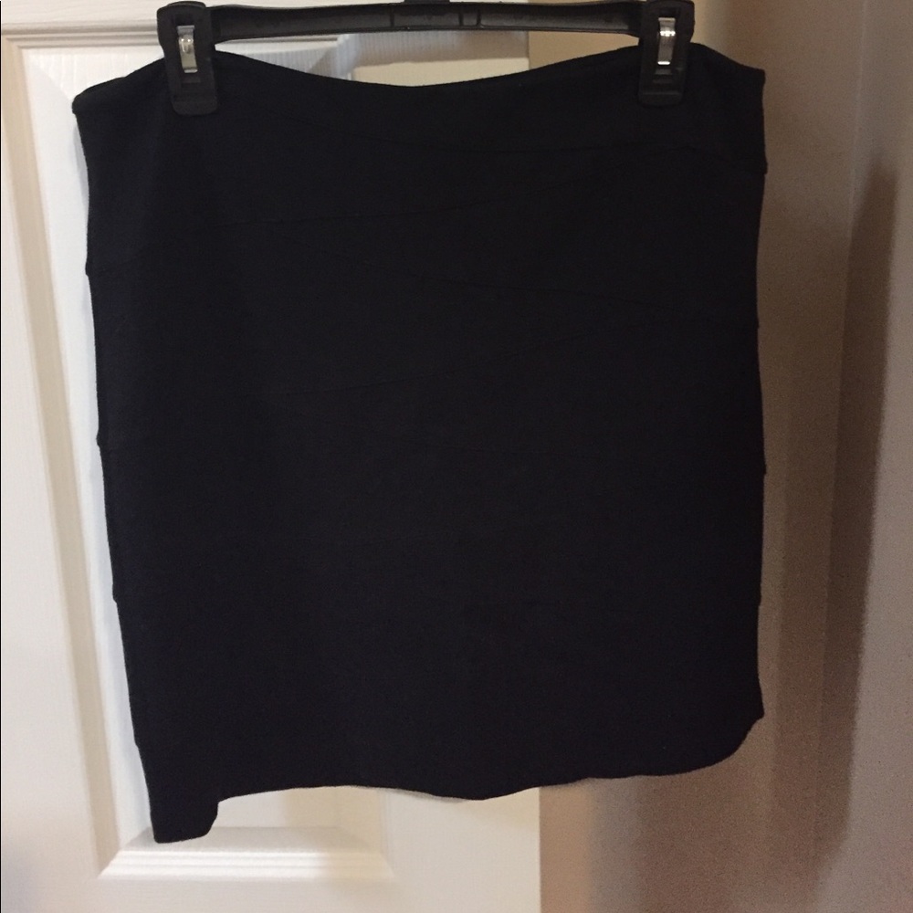 INC international concepts black stretch skirt