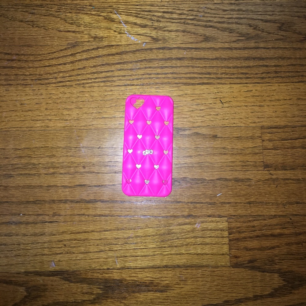 super cute pink infinity heart phone case!