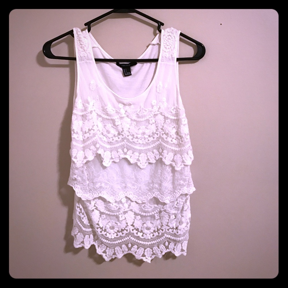 Forever 21 Lace Tank
