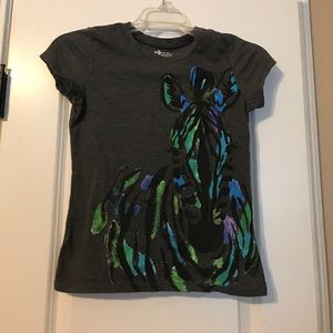 Rainbow zebra shirt