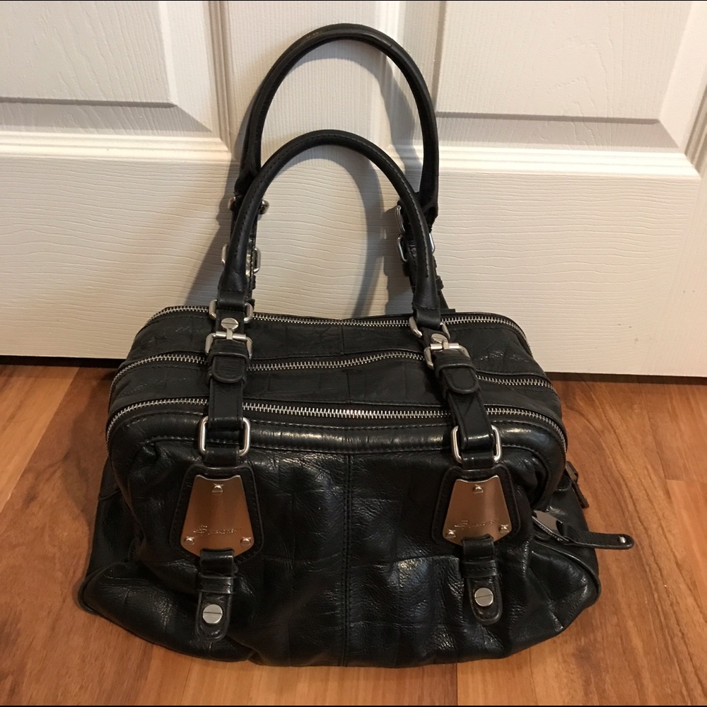 B Makowsky Handbag- Black