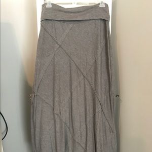Knit tan/brown maxi skirt
