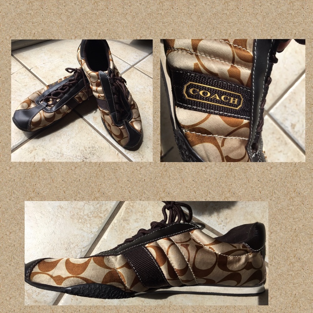 COACH brown sneakers / tennis shoes