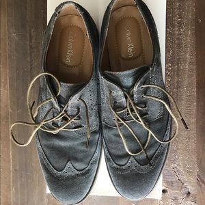 Men's Faxon Suede DK Charcoal Shoes