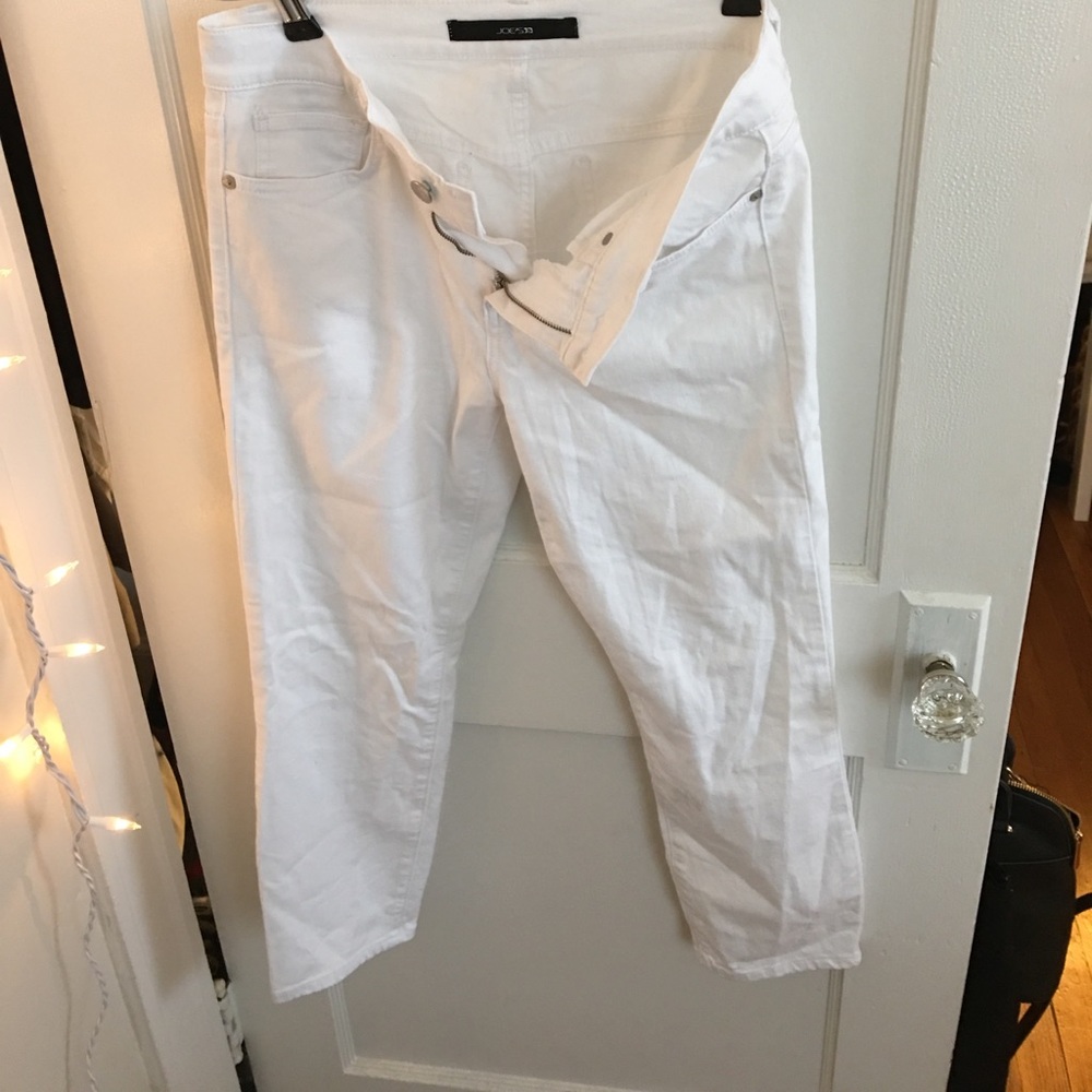 Joe's white skinny capris
