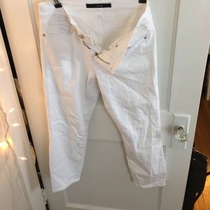 Joe's white skinny capris