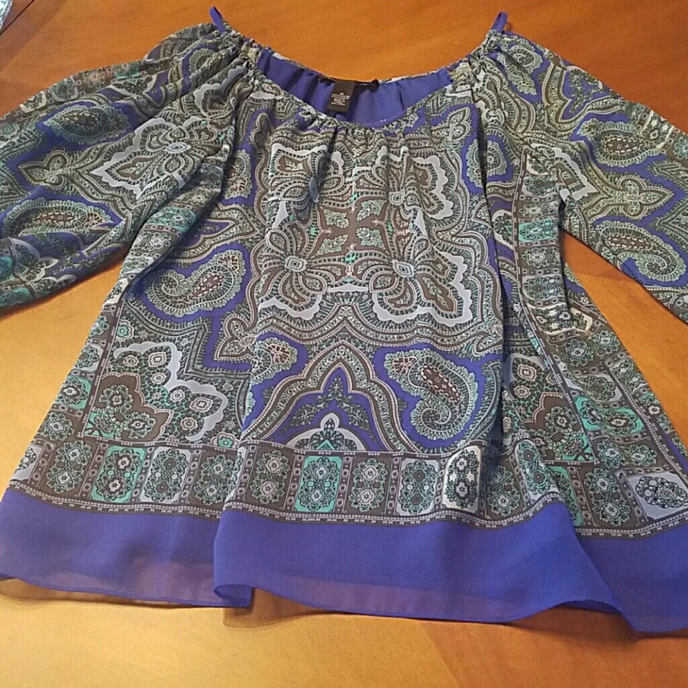 INC Cold Shoulder Blouse