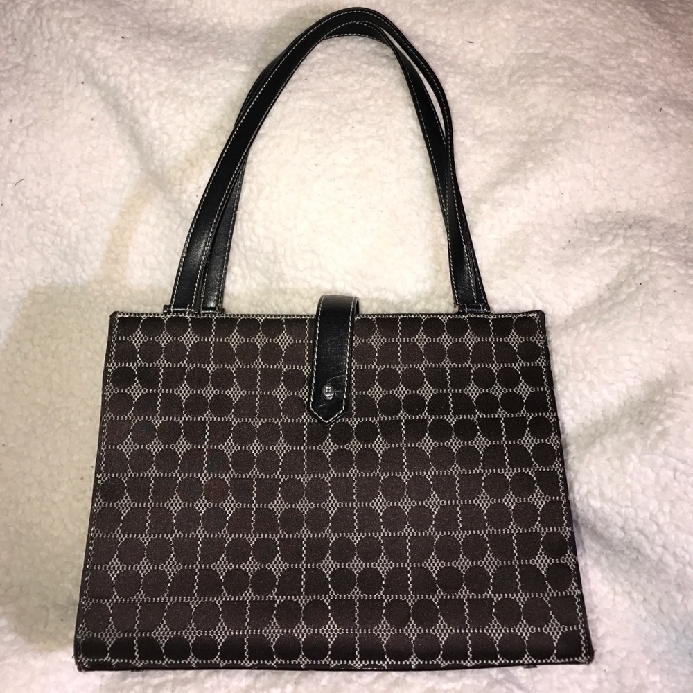 EUC Kate Spade dot noel tote in brown
