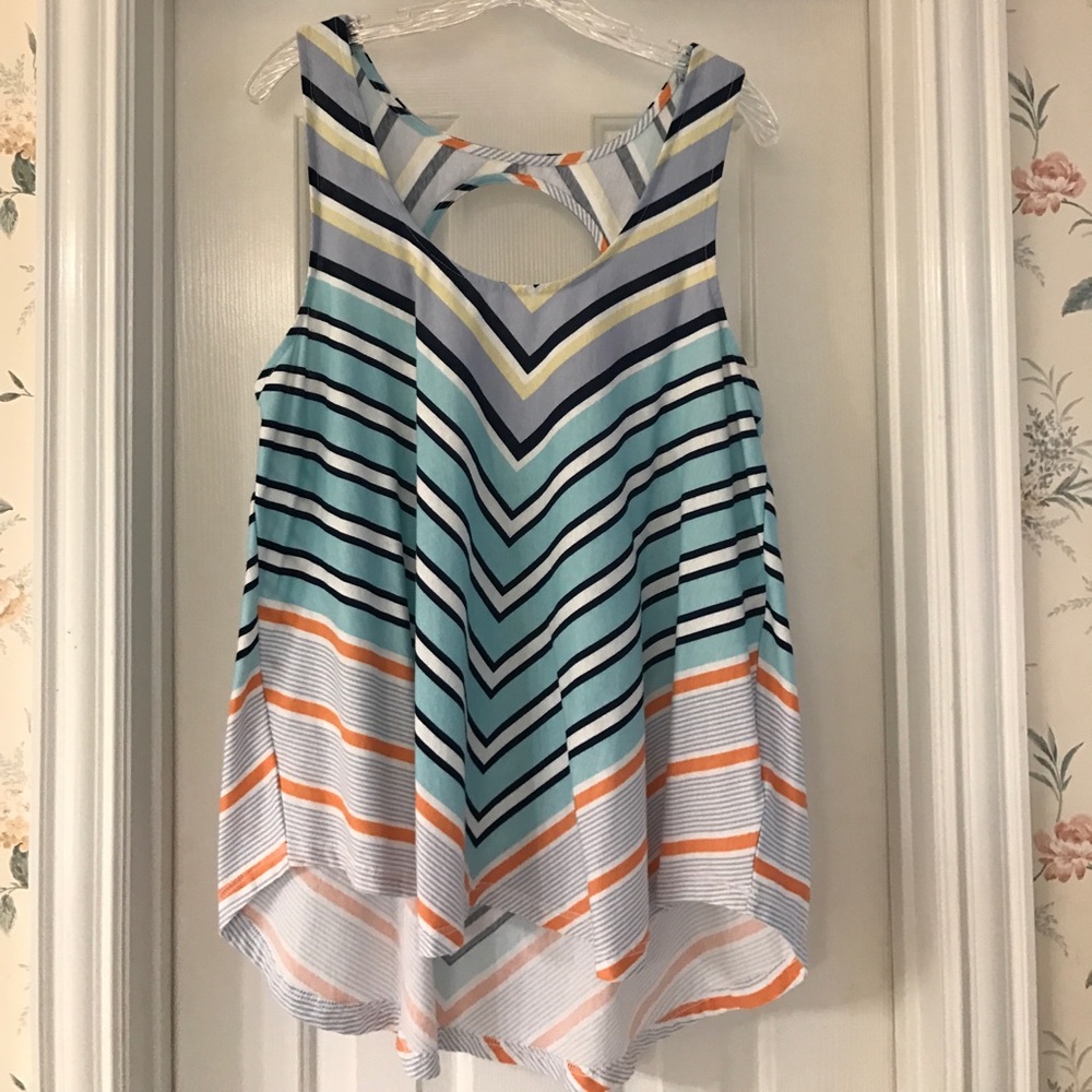 Deletta by Anthropologie Hi-Lo Blousy Tank NWOT