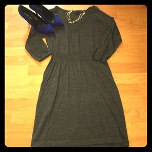 Gap cotton 3/4 sleeve midi dress